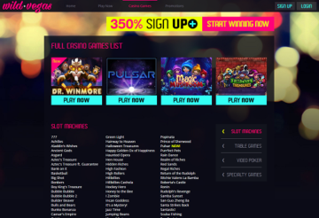 wild vegas casino games